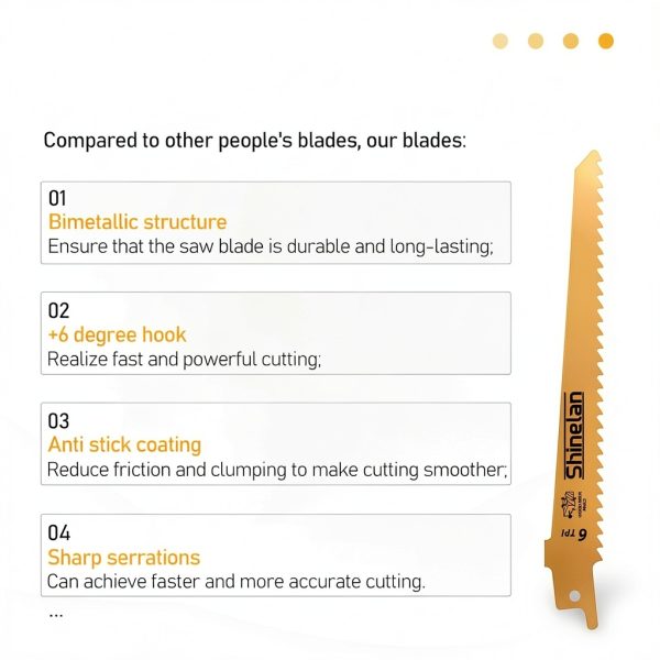 Dewalt Reciprocating Blades 6-Inch Bi-Metal 5-Pack Dw4802-4
