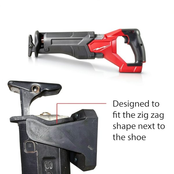 Milwaukee Sawzall Wall Mount Plastic Black Tool Organizer-1