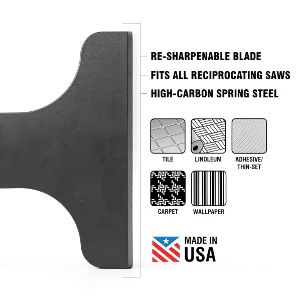 Reciprocating Saw Scraper JS Products Steel Blade-2
