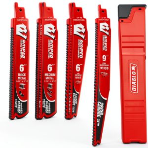 Diablo Reciprocating Saw Blades Set 6PC Brushed Finish-0