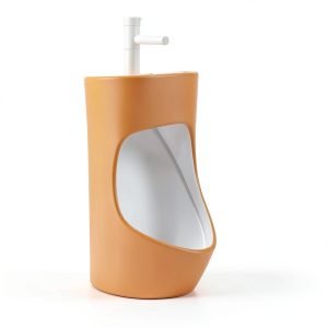 2-in-1 Urinal Sink Runspich Ceramic Wall Mount-0