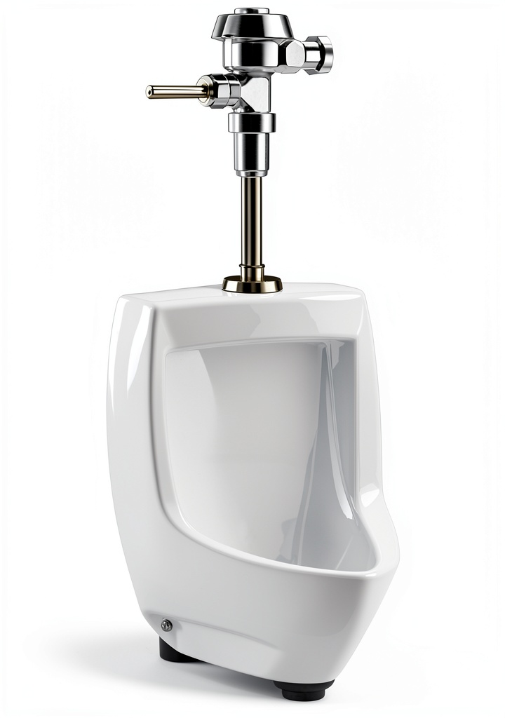 Installing American Standard Maybrook almond finish wall‑mount urinal on a tiled wall in a commercial restroom