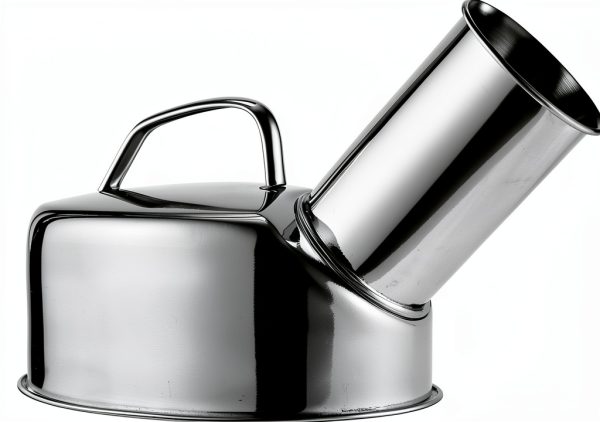 Stainless Steel Urinal by EXCEART Model WW30O49Z18L Ergonomic Handle-0