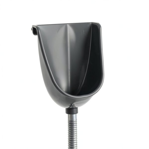 Shawoo Urinal Splash Guard with Hose 2838XBJD Gray Wall-Mount-5