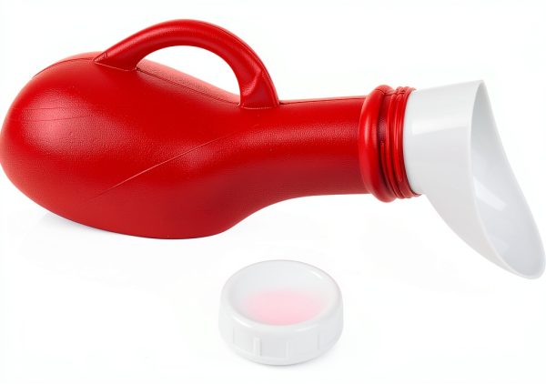 Trenton Portable Urinal Red Plastic T1564 Compact Travel Toilet-0