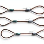 Eye and Eye Wire Rope Choker Sling 3/8" x 10' 4 Pack 2,800 lbs Generic-0