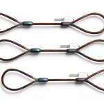 Eye and Eye Wire Rope Choker Sling 3/8" x 2ft 4 Pack by Generic-0
