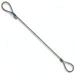 Eye and Eye Wire Rope Choker Sling 3/8" x 3 ft 2,800 lb Rigging-0
