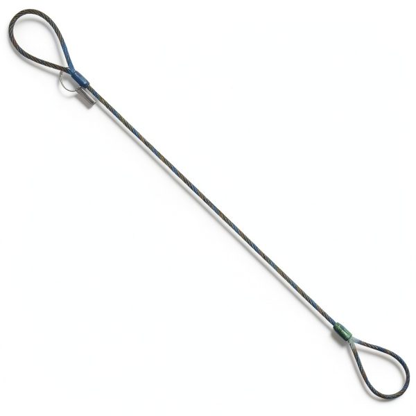 Eye and Eye Wire Rope Choker Sling 3/8" x 3 ft 2,800 lb Rigging-0