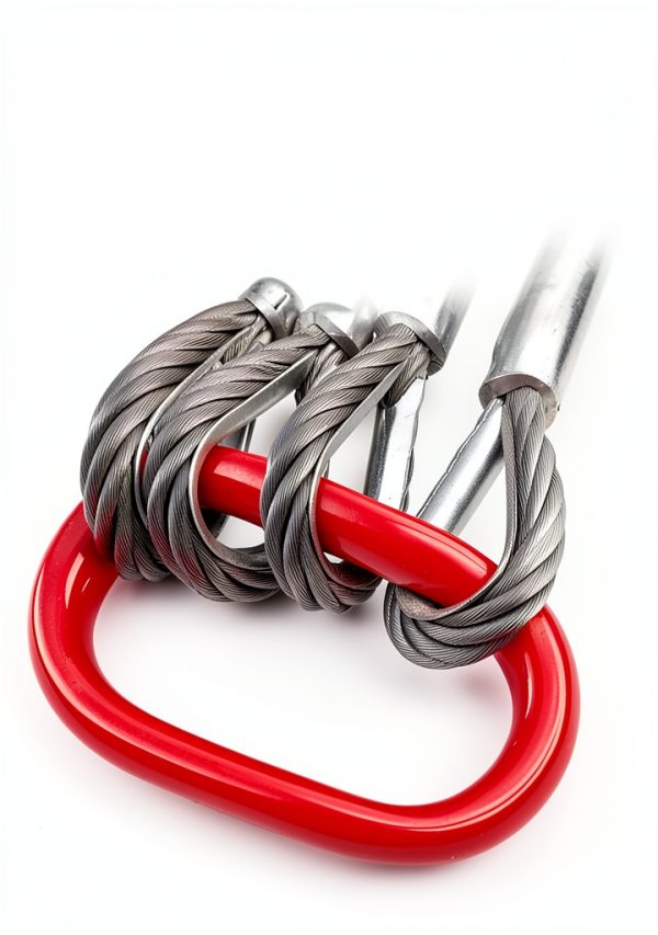 Wire Rope Sling YANBORUI 5ft 1/2in 3 Ton 4-Leg Heavy Duty-1