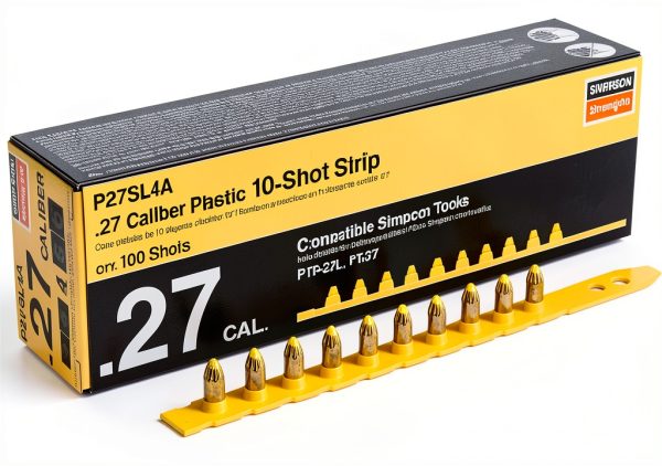 Simpson Strong-Tie P27SL4A 0.27-Caliber Yellow Strip Loads, 10-Shot,-0
