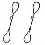 Eye and Eye Wire Rope Choker Sling Generic 1/4" x 4ft 2 Pack 1.3T-0